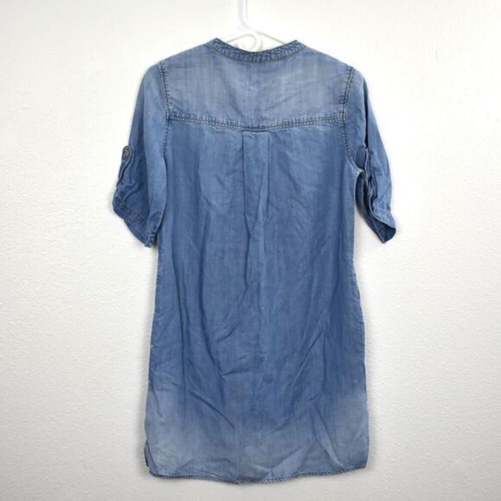Cloth & Stone Denim Dress w/pockets Size Small Color Blue Gently Used Condition - Picture 3 of 5